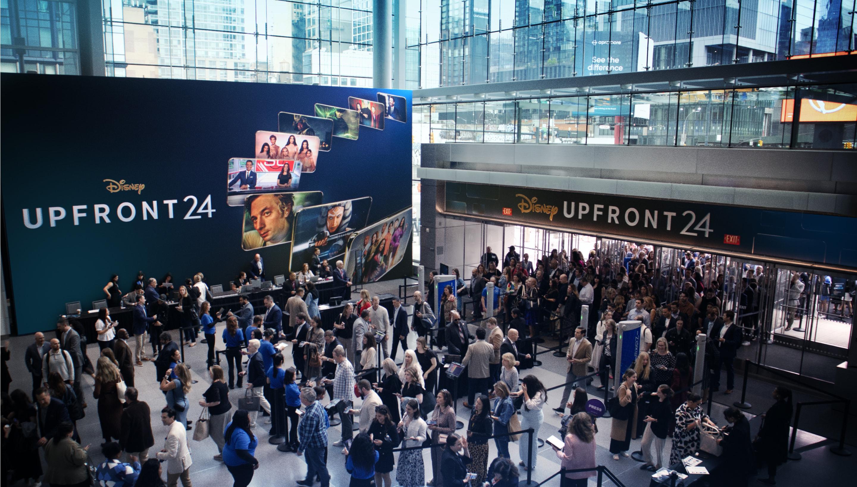 Upfront 24 banner displayed on the event Upfront 24 banner displayed on the event