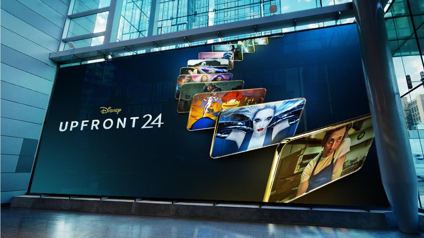 Upfront 24 banner displayed on the event Upfront 24 banner displayed on the event